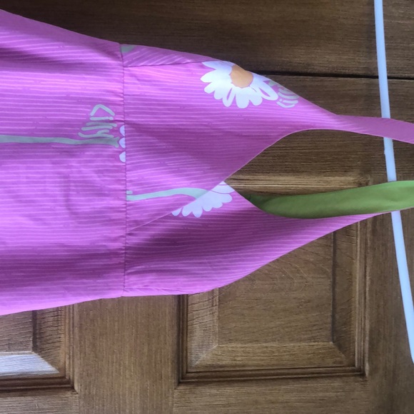 Pink green sundress. - Picture 3 of 5